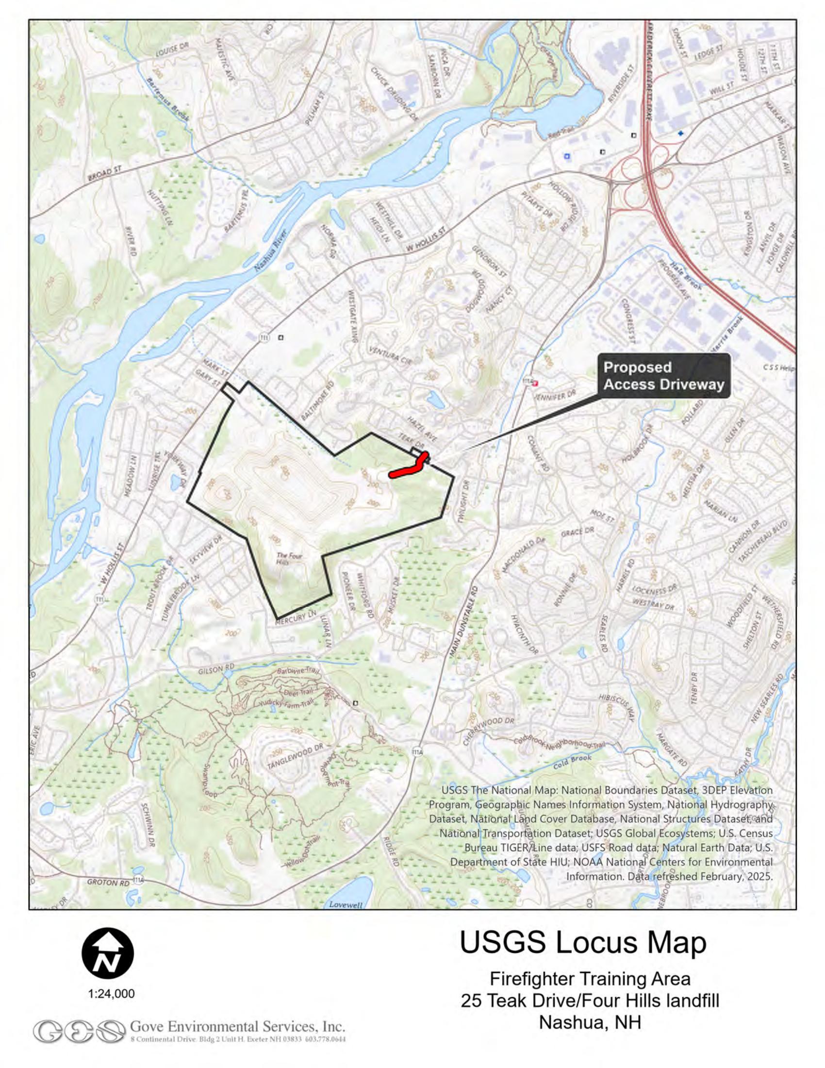 Vernal pool survey form — official documentation from the April 10, 2025 field survey by Gove Environmental Services